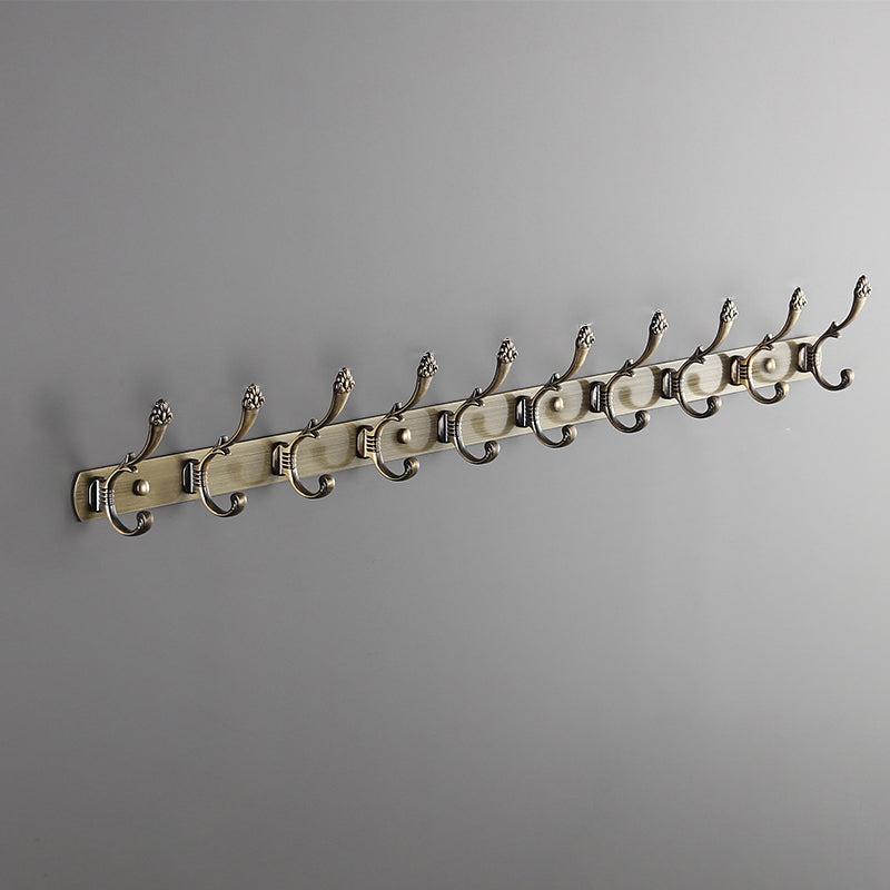 Modern Coat Hanger Metal Framed Wall-Mounted Coat Rack with Hooks