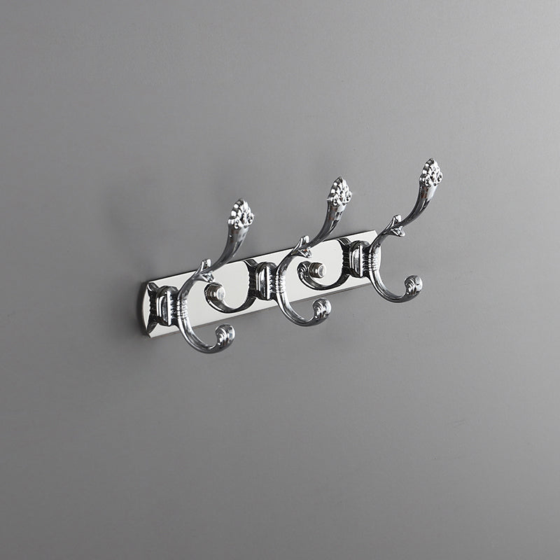 Modern Coat Hanger Metal Framed Wall-Mounted Coat Rack with Hooks