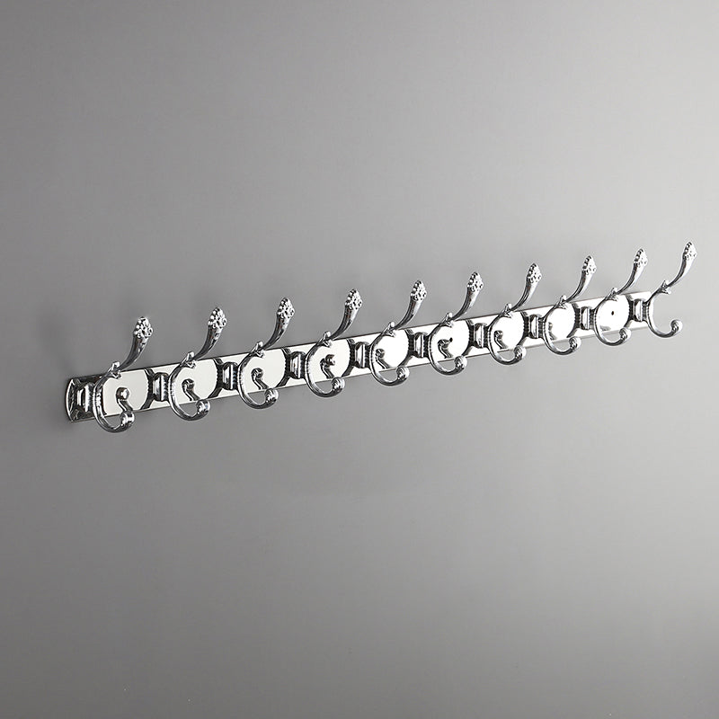 Modern Coat Hanger Metal Framed Wall-Mounted Coat Rack with Hooks