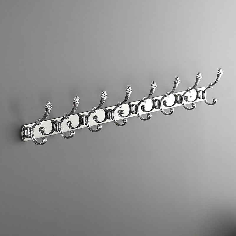 Modern Coat Hanger Metal Framed Wall-Mounted Coat Rack with Hooks