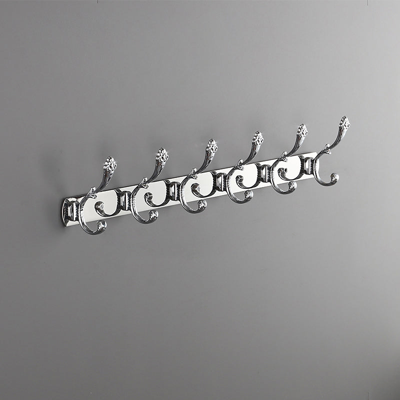 Modern Coat Hanger Metal Framed Wall-Mounted Coat Rack with Hooks