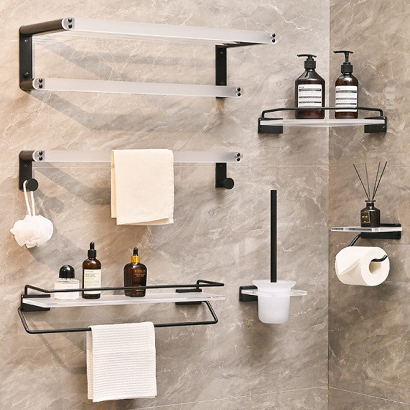 Contemporary Aluminum& Acrylic Bath Hardware Set Bathroom Accessory Kit