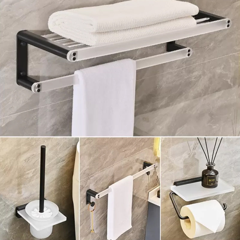 Contemporary Aluminum& Acrylic Bath Hardware Set Bathroom Accessory Kit