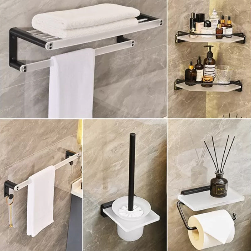 Contemporary Aluminum& Acrylic Bath Hardware Set Bathroom Accessory Kit