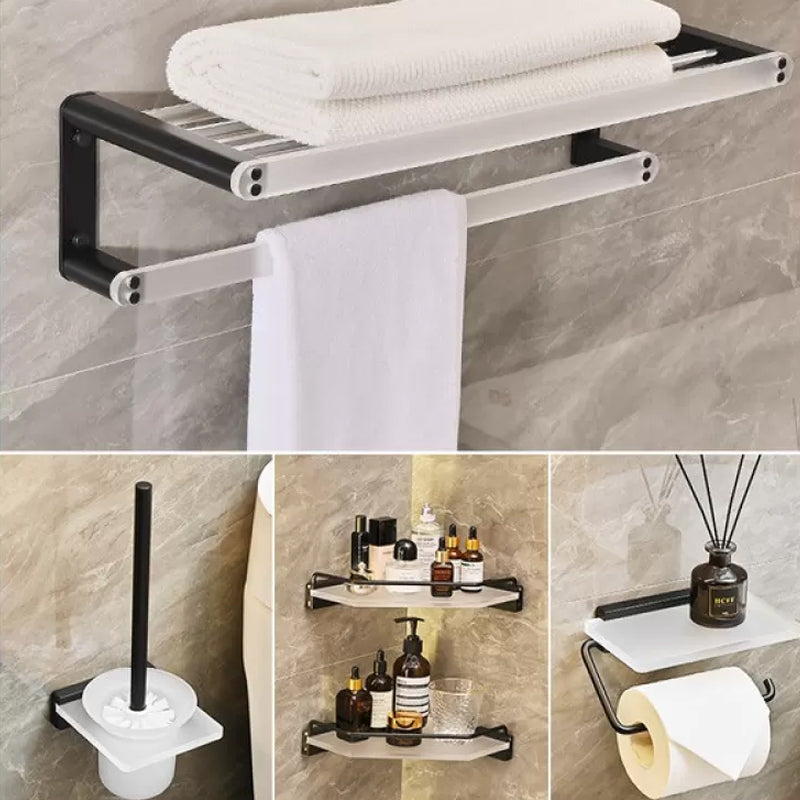 Contemporary Aluminum& Acrylic Bath Hardware Set Bathroom Accessory Kit