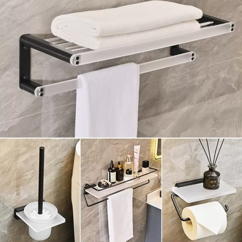 Contemporary Aluminum& Acrylic Bath Hardware Set Bathroom Accessory Kit