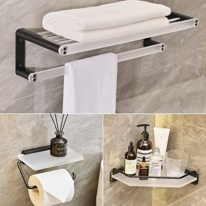 Contemporary Aluminum& Acrylic Bath Hardware Set Bathroom Accessory Kit