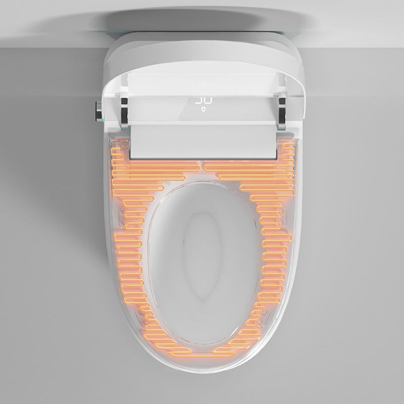 Contemporary Electronic Toilet Seat Elongated Floor Standing Bidet