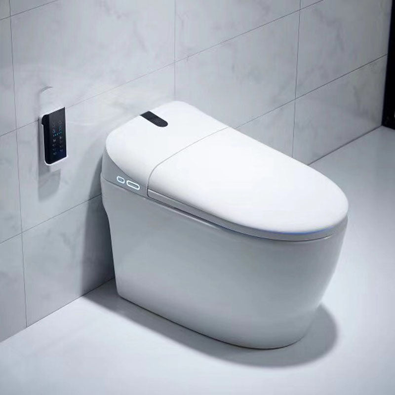 Electronic Toilet Elongated Floor Standing Bidet with Warm Air Dryer