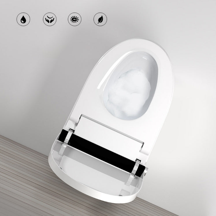 Ceramic Floor Standing Bidet Elongated Heated Seat Bidet in White