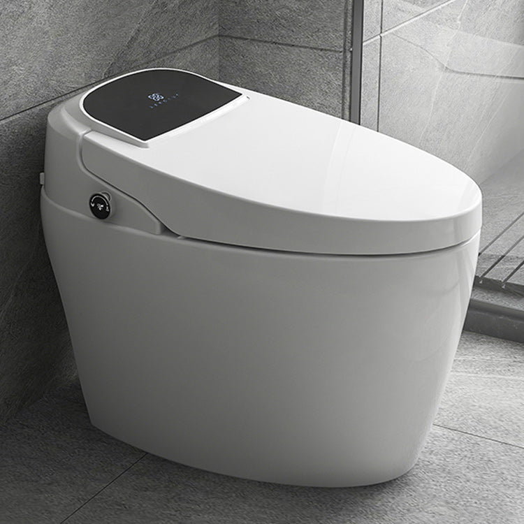 White Elongated Floor Standing Bidet Home Heated Seat All-in-One Bidet