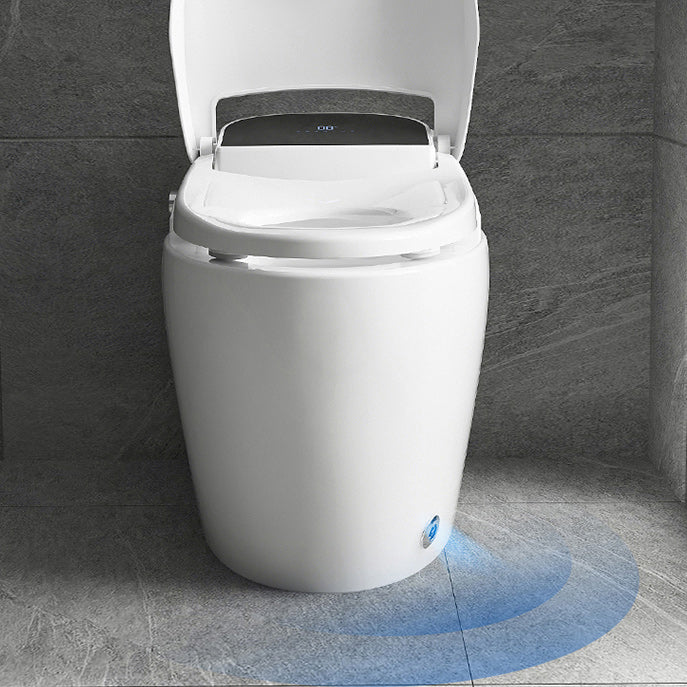 White Elongated Floor Standing Bidet Home Heated Seat All-in-One Bidet