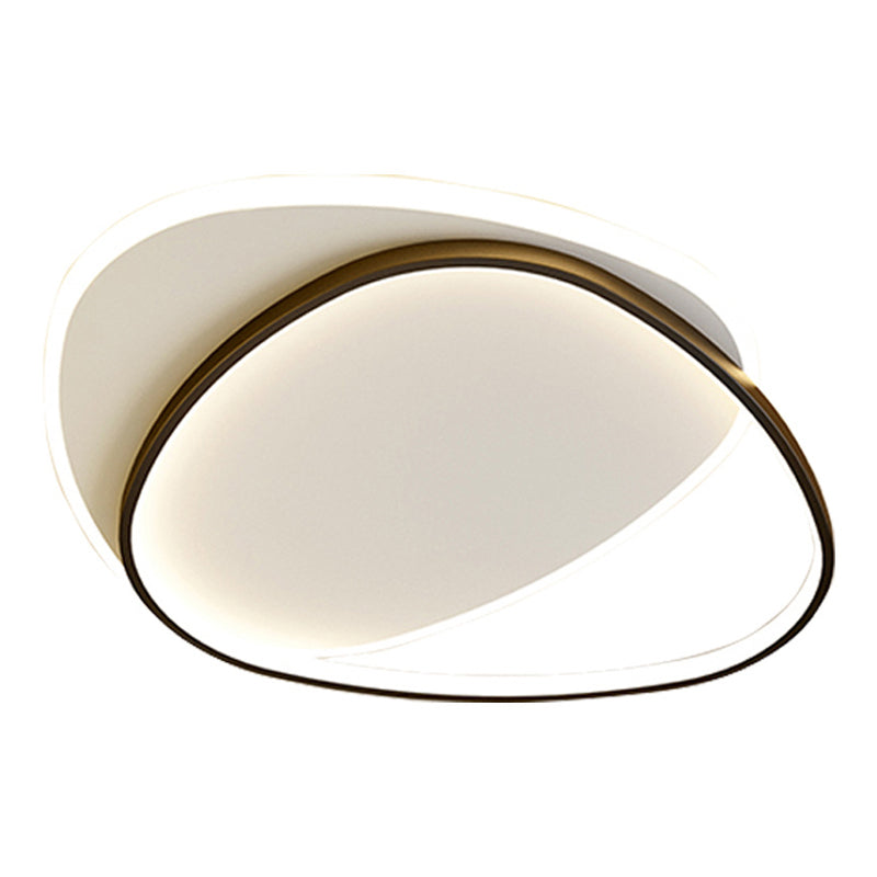 Metal Geometric Flush Mount Lighting Modern 2-Light Ceiling Lighting