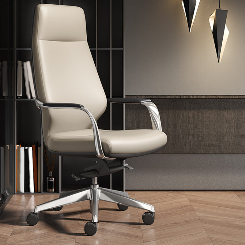 Modern Swivel Executive Chair Padded Arms Managers Chair for Office