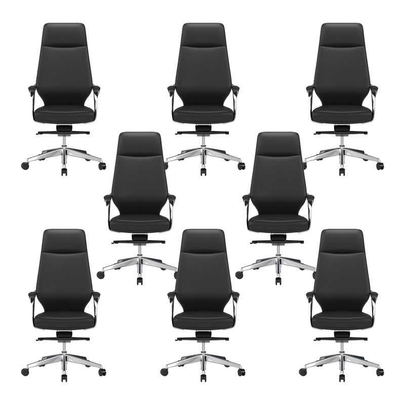 Modern Swivel Executive Chair Padded Arms Managers Chair for Office