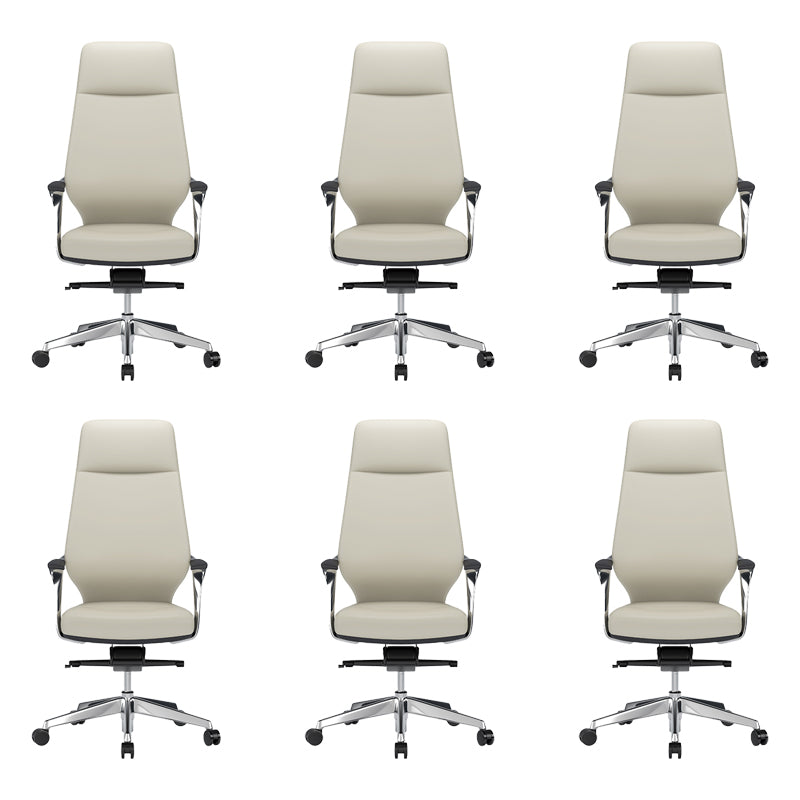 Modern Swivel Executive Chair Padded Arms Managers Chair for Office