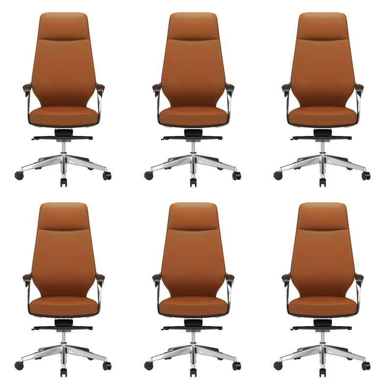 Modern Swivel Executive Chair Padded Arms Managers Chair for Office