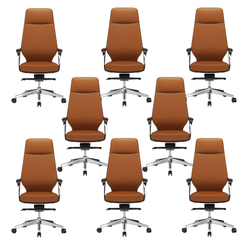 Modern Swivel Executive Chair Padded Arms Managers Chair for Office