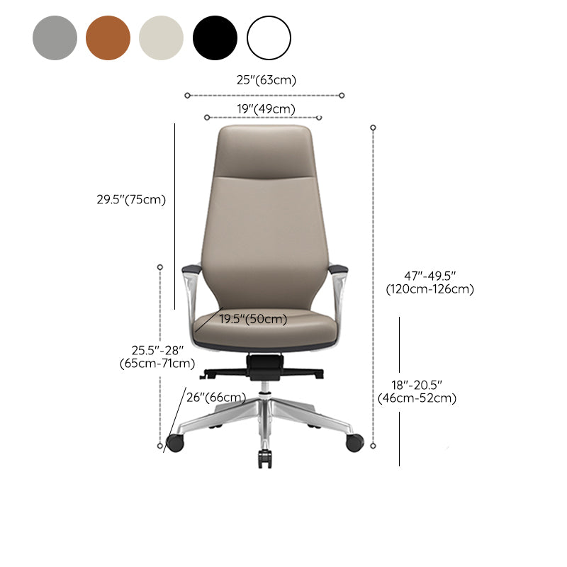 Modern Swivel Executive Chair Padded Arms Managers Chair for Office