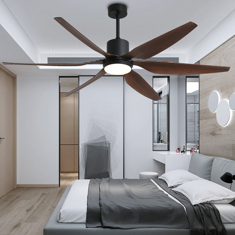 Contemporary Ceiling Fan Light Fixture Metallic LED Ceiling Flush Mount for Bedroom