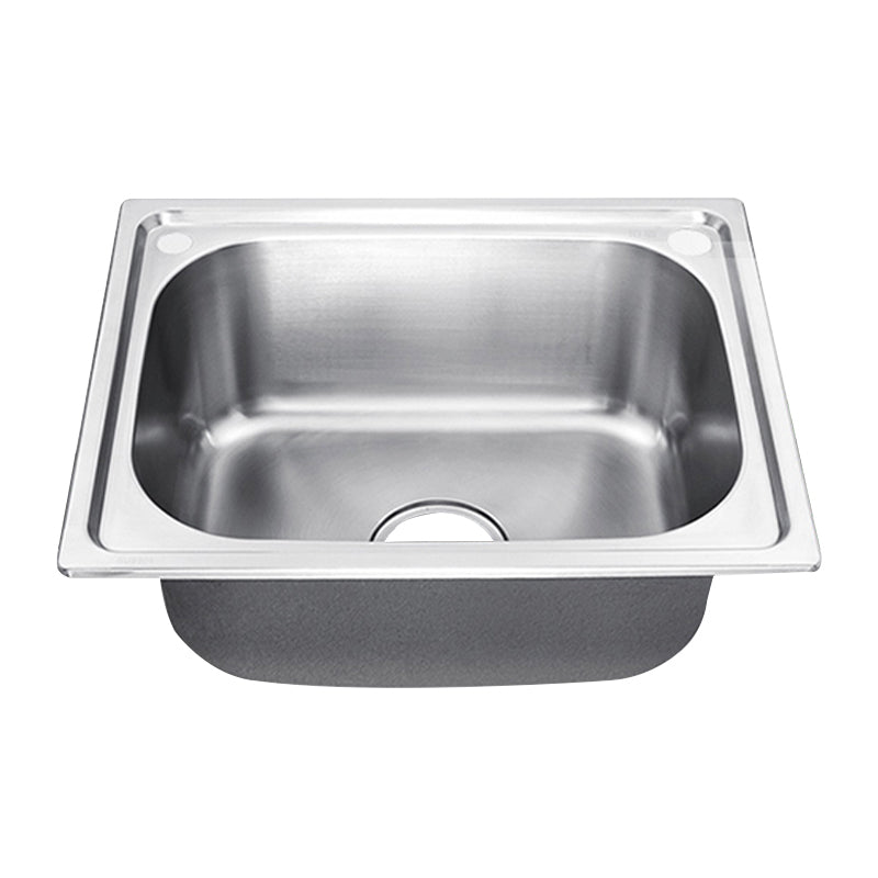 Modern Style Kitchen Sink Dirt Resistant Drop-In Kitchen Sink with Drain Assembly