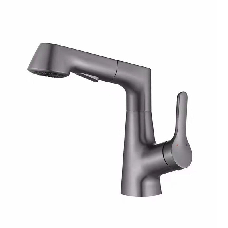 Centerset Sink Faucet Contemporary Pull-out Faucet with Single Handle