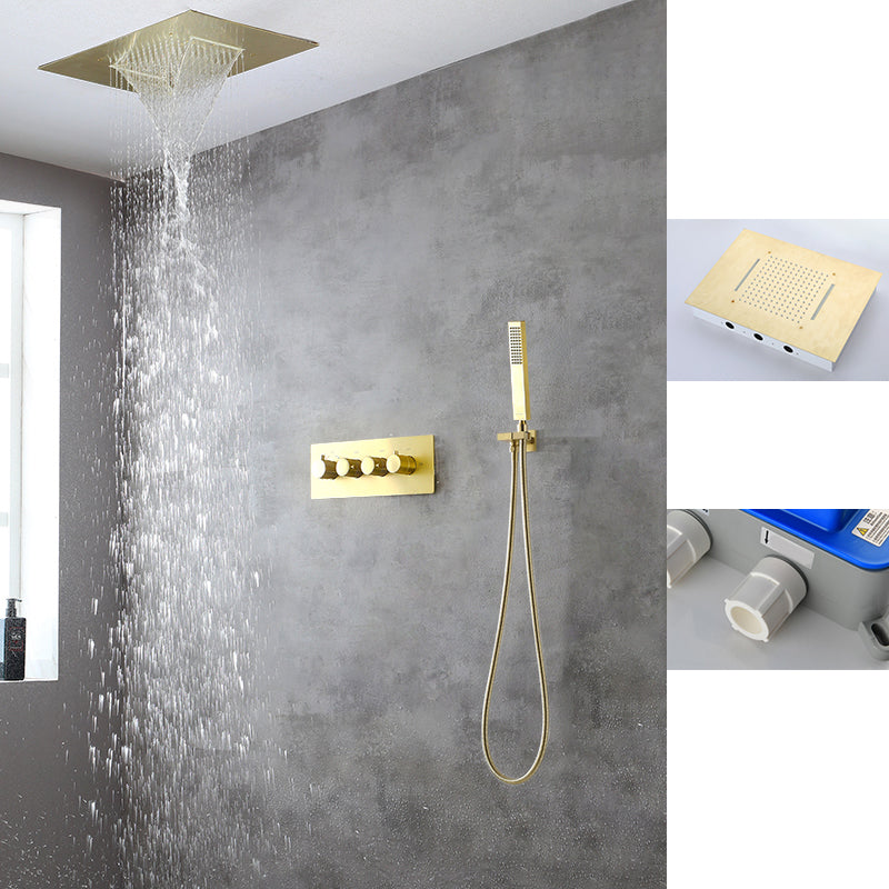 Modern Shower Trim Brass Body Jets Adjustable Shower Head Shower System