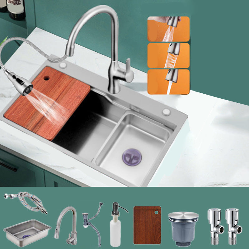 Stainless Steel Kitchen Sink Contemporary Kitchen Sink with Drain Assembly