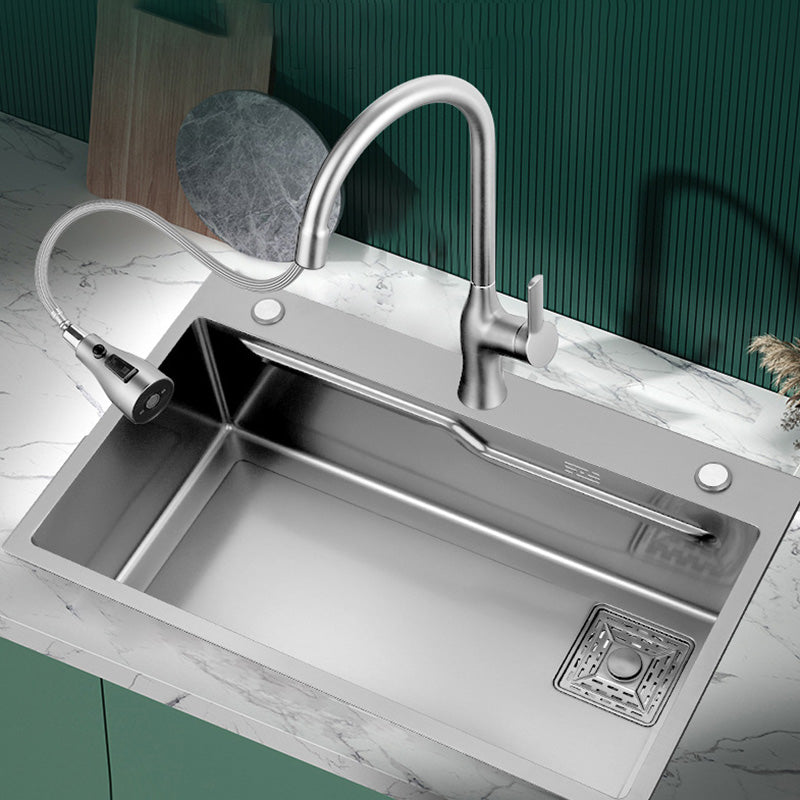 Stainless Steel Kitchen Sink Contemporary Kitchen Sink with Drain Assembly