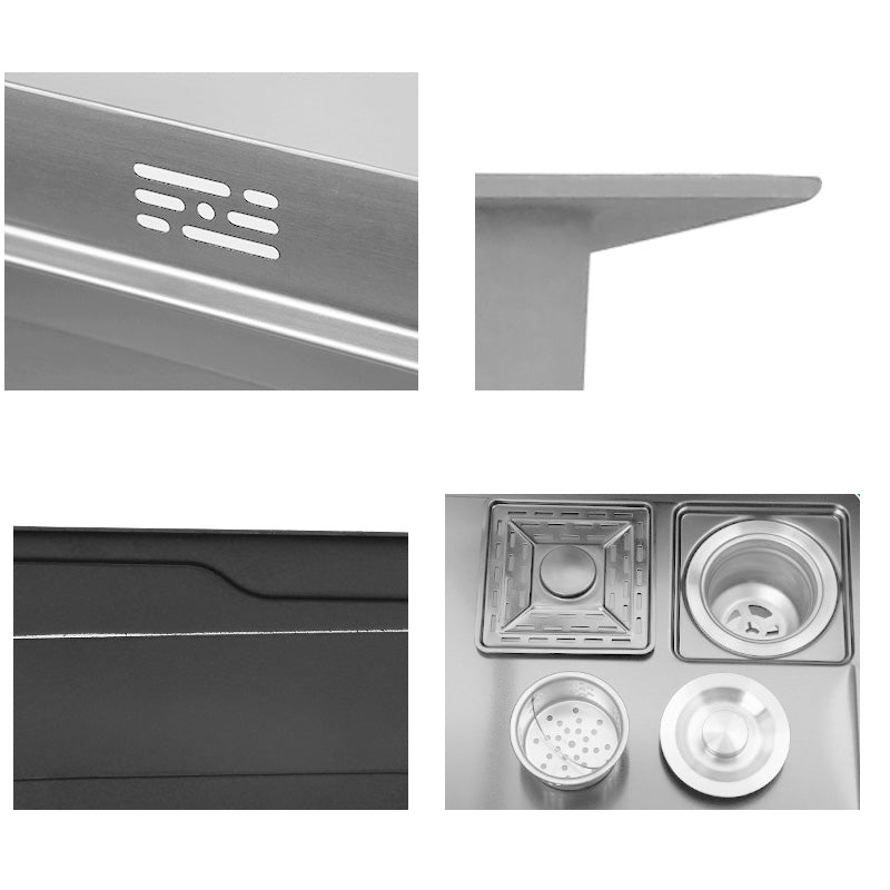 Stainless Steel Kitchen Sink Contemporary Kitchen Sink with Drain Assembly