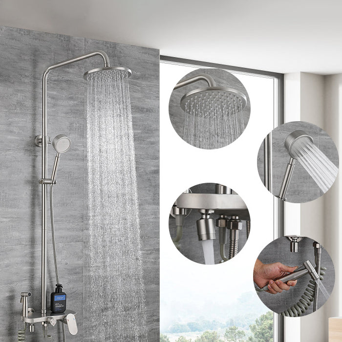 Modern Shower System Stainless Steel Adjustable Shower Head Shower Combo