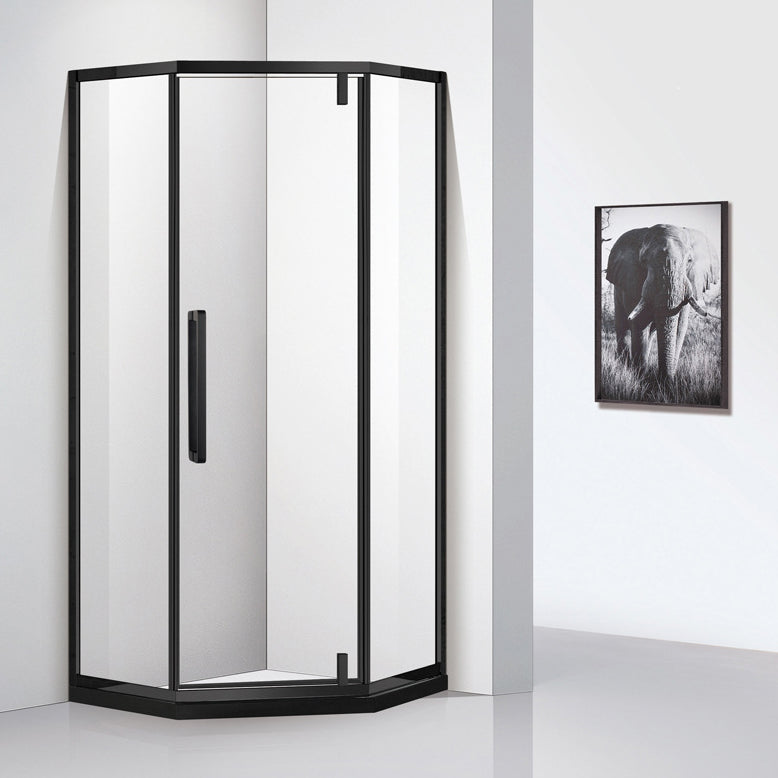 Tempered Glass Shower Stall with Fixed Panel Neo-Angle Corner Shower Stall