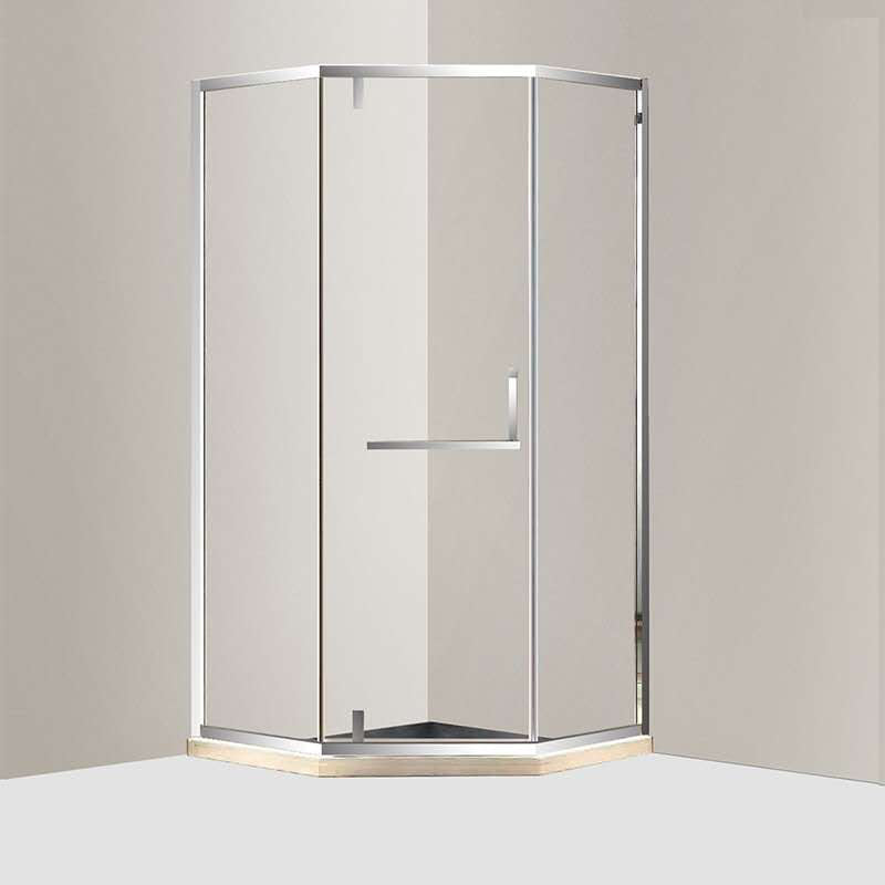 Tempered Glass Shower Stall with Fixed Panel Neo-Angle Corner Shower Stall