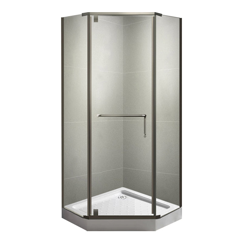 Neo-Angle Clear Shower Enclosure Corner Shower Stall with Header