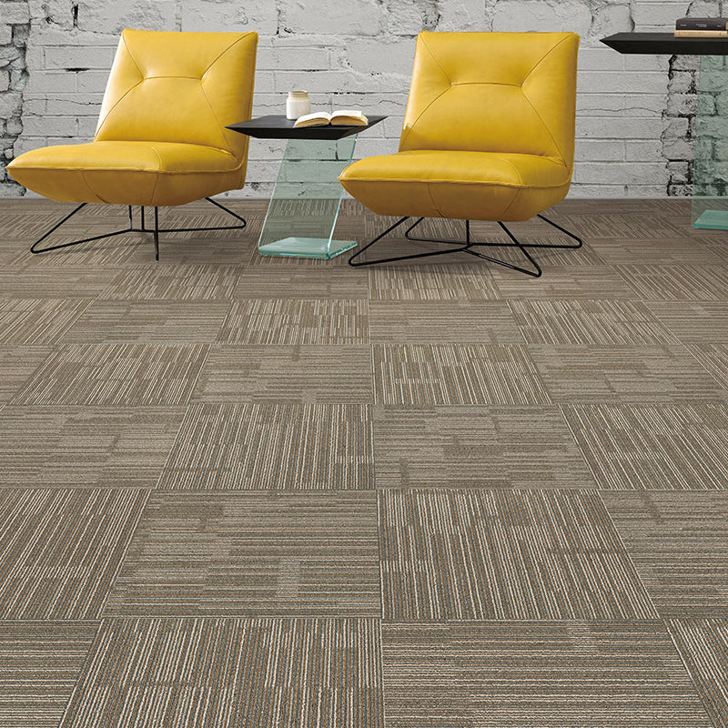 Fade Resistant Level Loop Carpet Tile Non-Skid Loose Lay Indoor Carpet Tiles