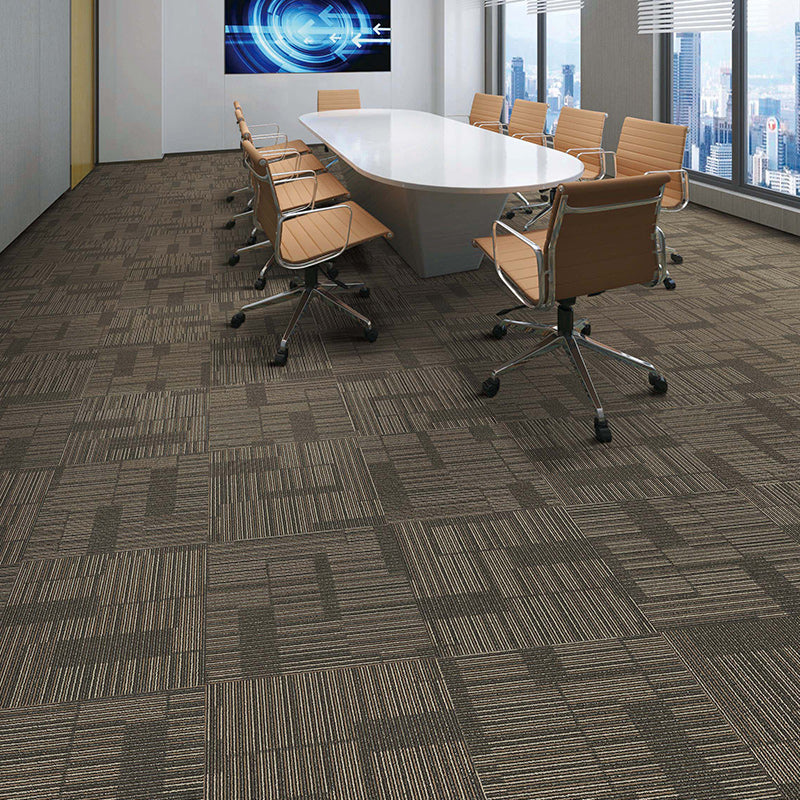 Fade Resistant Level Loop Carpet Tile Non-Skid Loose Lay Indoor Carpet Tiles