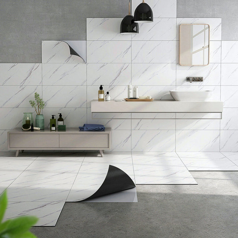 Wall Floor Tile Wallpaper Marble Pattern Waterproof Wall Tile