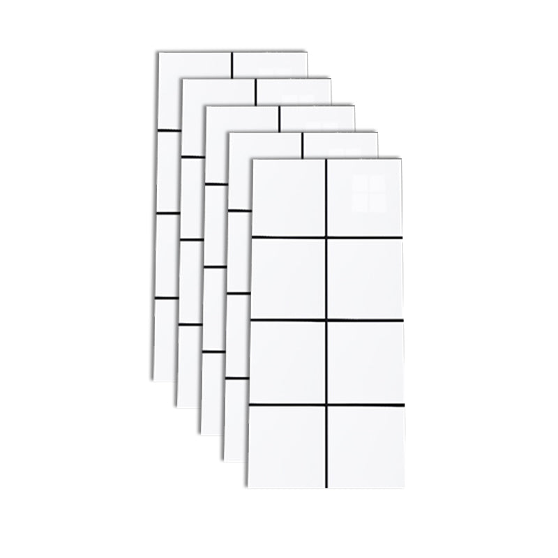 Peel & Stick Subway Tile Plastic Rectangle Peel and Stick Tiles for Kitchen 10-Pack