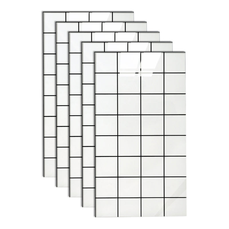 Bathroom Mosaic Tile Marble Print Peel and Stick Backsplash Tile