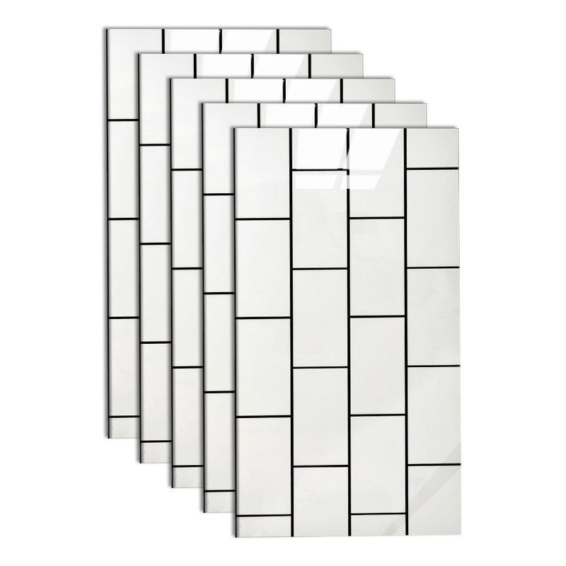 Bathroom Mosaic Tile Marble Print Peel and Stick Backsplash Tile