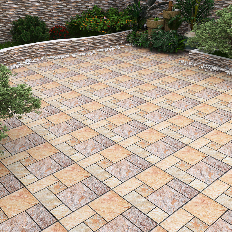 Modern Style Outdoor Floor Tile Square Straight Edge Floor Tile