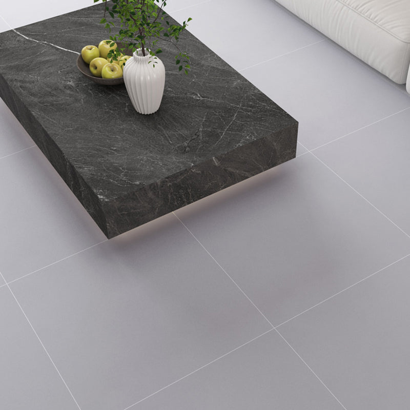 Rectangular Ceramic Matte Singular Tile No Pattern Bathroom Floor