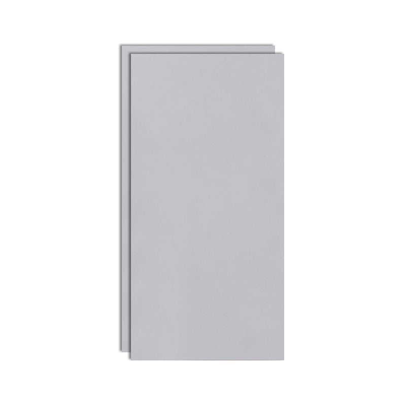 Rectangular Ceramic Matte Singular Tile No Pattern Bathroom Floor