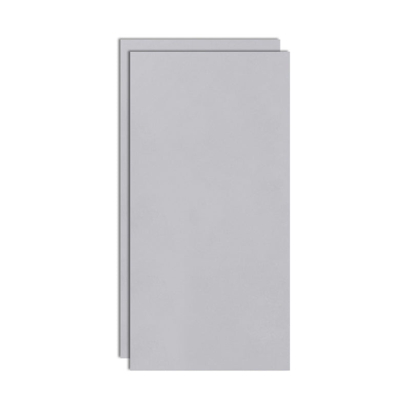 Rectangular Ceramic Matte Singular Tile No Pattern Bathroom Floor