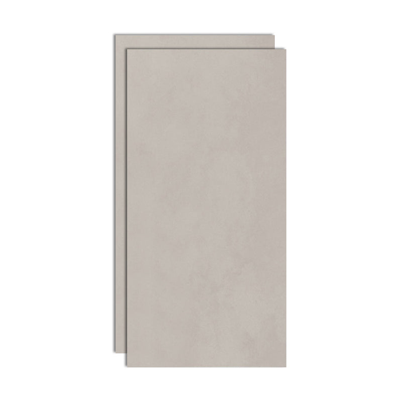 Rectangular Ceramic Matte Singular Tile No Pattern Bathroom Floor