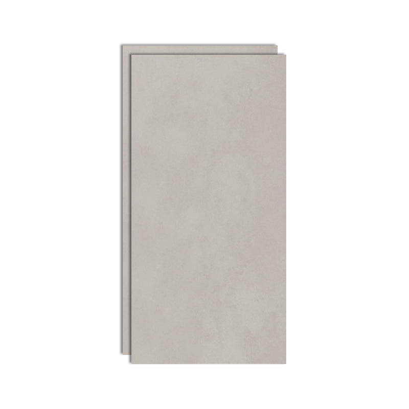 Rectangular Ceramic Matte Singular Tile No Pattern Bathroom Floor