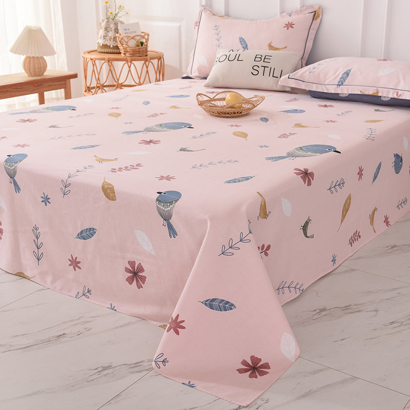 100 Cotton Bed Sheet Set Breathable Percale Cotton Bed Sheet Set