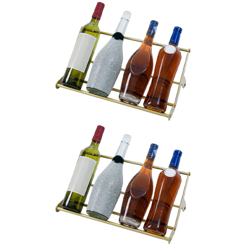 Metal Tabletop Wine Glass Rack Modern Gold Wine Holder for Kitchen