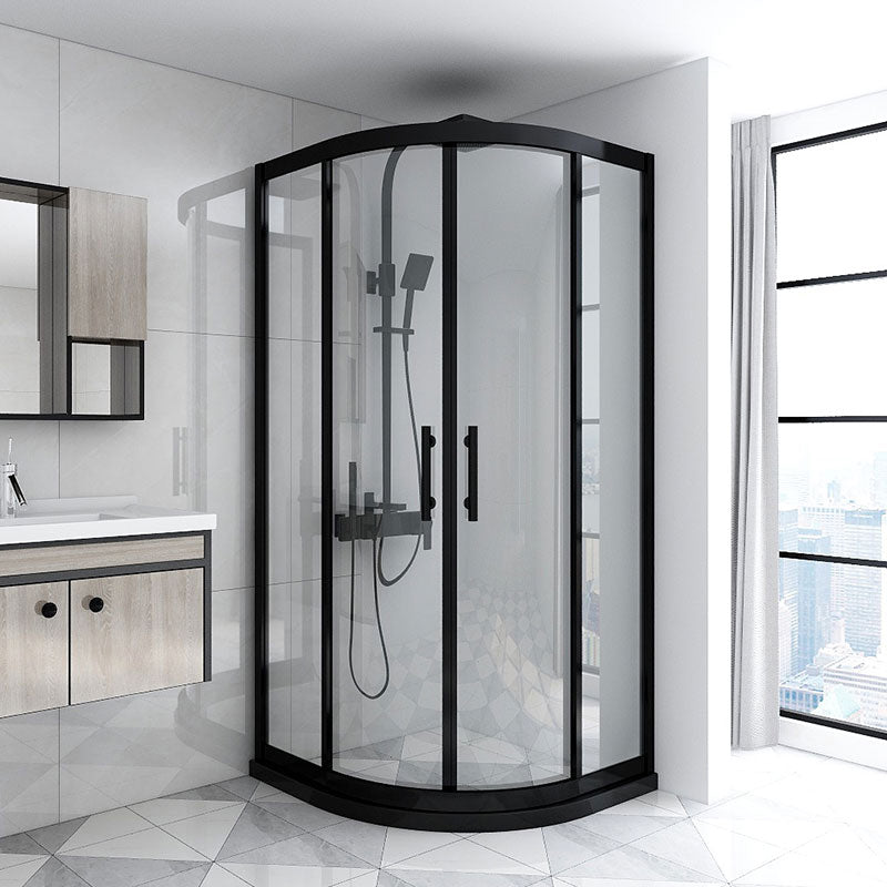 Rounded Tempered Glass Shower Enclosure with Shower Door Corner Shower Enclosure