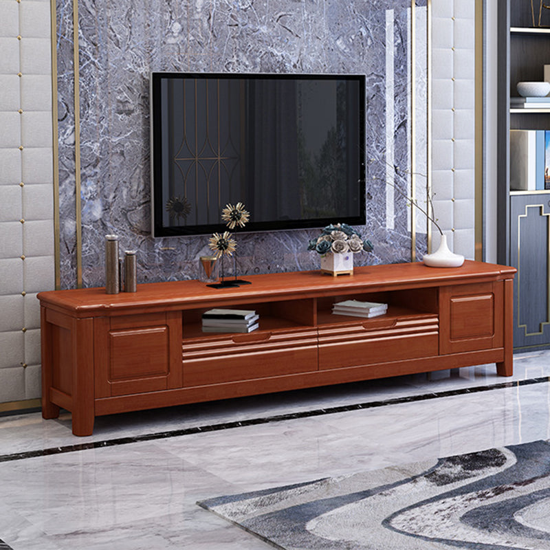 Traditional TV Media Stand Wooden TV Stand Console with Drawers